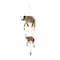 Brass Metal Eclectic Windchime, 10" x 2" x 28"